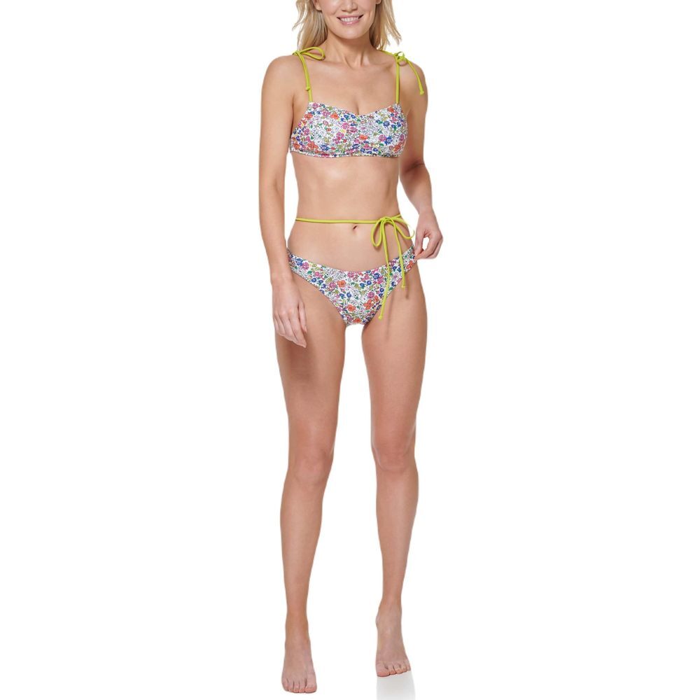 Tommy Hilfiger Women's Low Rise Cheeky Bikini Bottom Soft White M